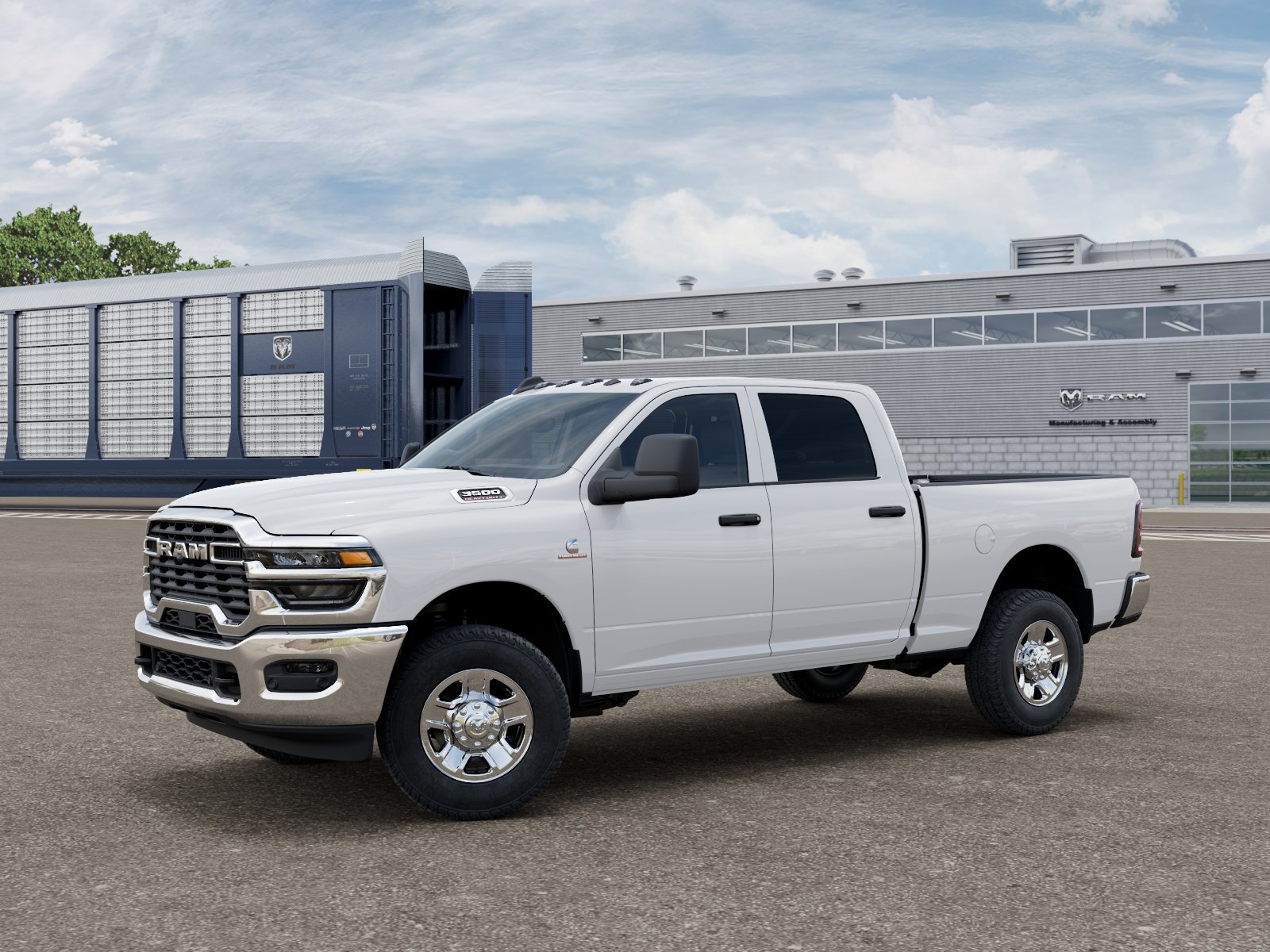 New 2026 Bright White Clear-Coat Exterior Paint RAM Tradesman image 1