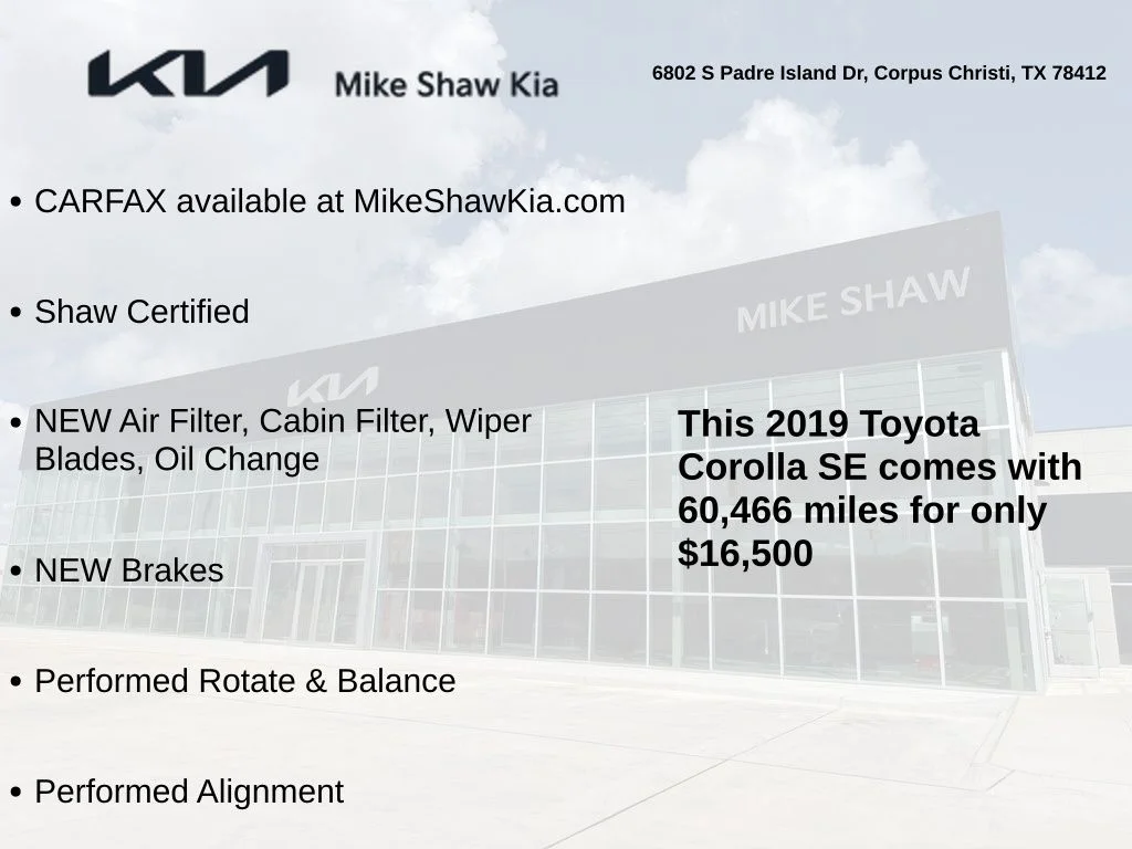 Used 2019 Black Toyota SE image 3