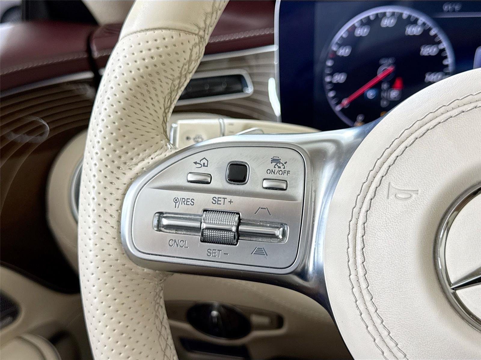 Used 2019 designo Cashmere White Magno (Matte Finish) Mercedes-Benz S 560 Cabriolet | AMG® Line | Premium Pkg | Driver Assist Pkg image 25