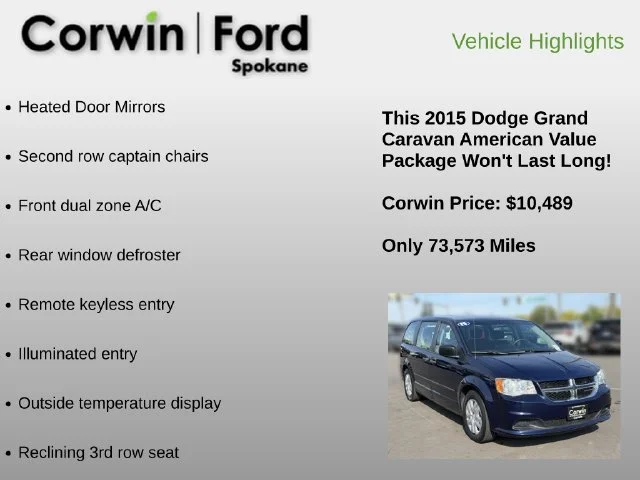 Used 2015 True Blue Pearlcoat Dodge AVP image 6