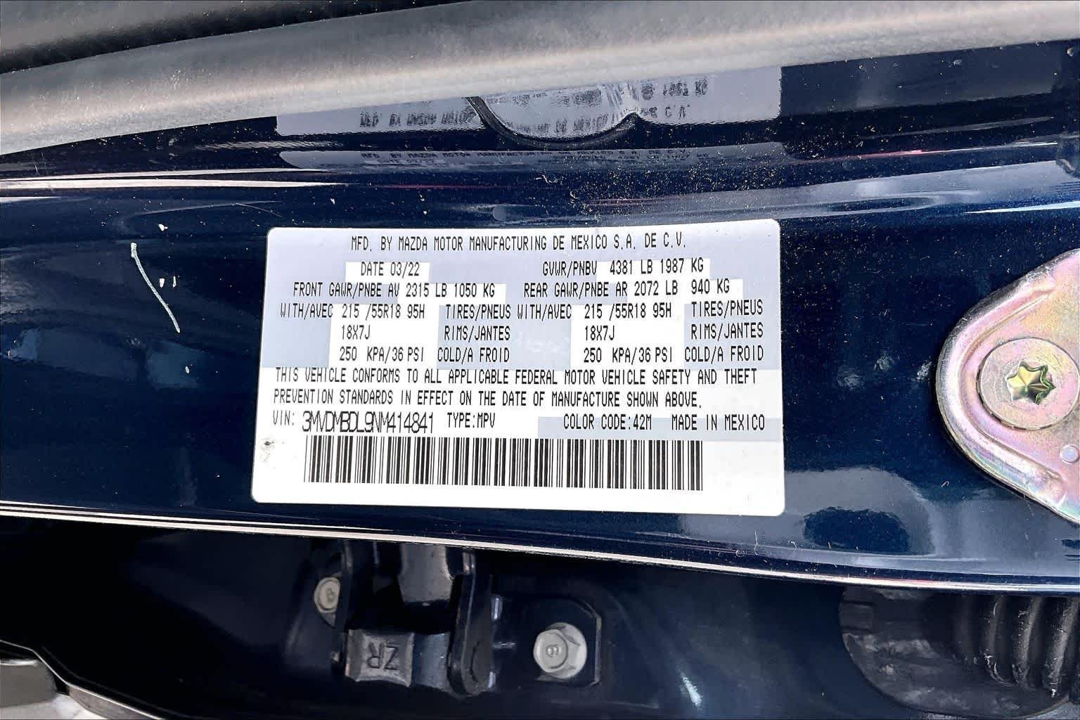 Used 2022 Deep Crystal Blue Mica Mazda 2.5 S Premium Package image 34