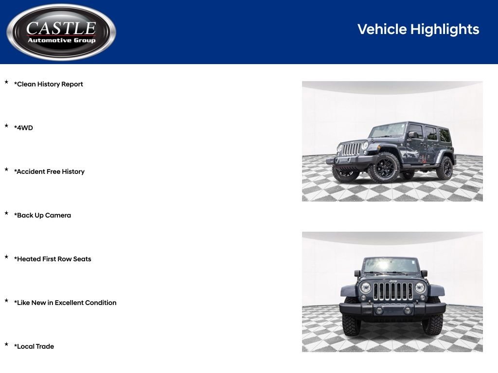 Used 2017 Black Jeep Unlimited Sahara image 4