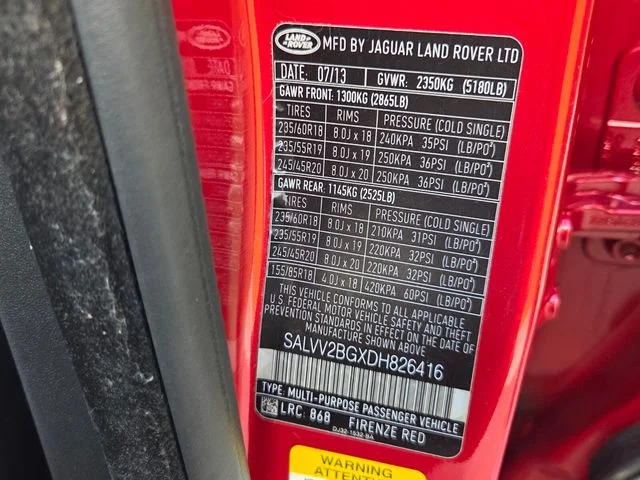 Used 2013 Red Land Rover Prestige image 6