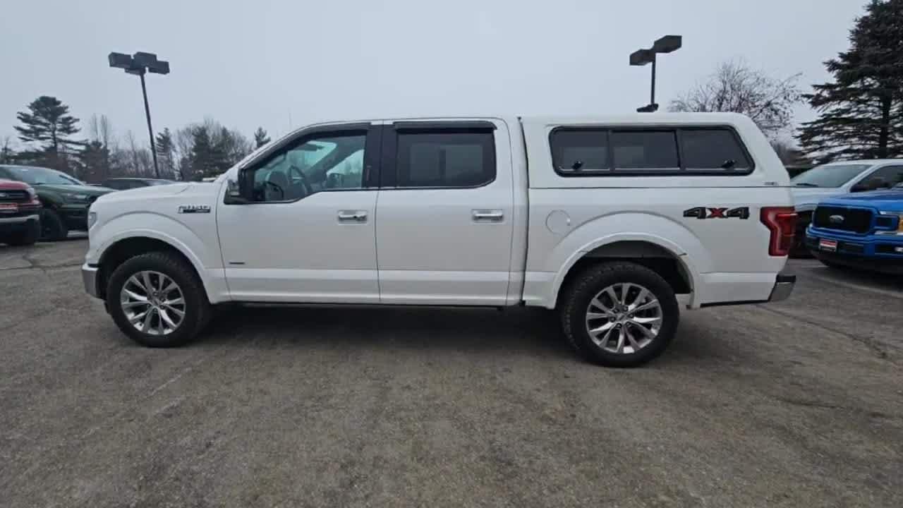 Used 2017 White Platinum Tri-Coat Metallic Ford Lariat image 6