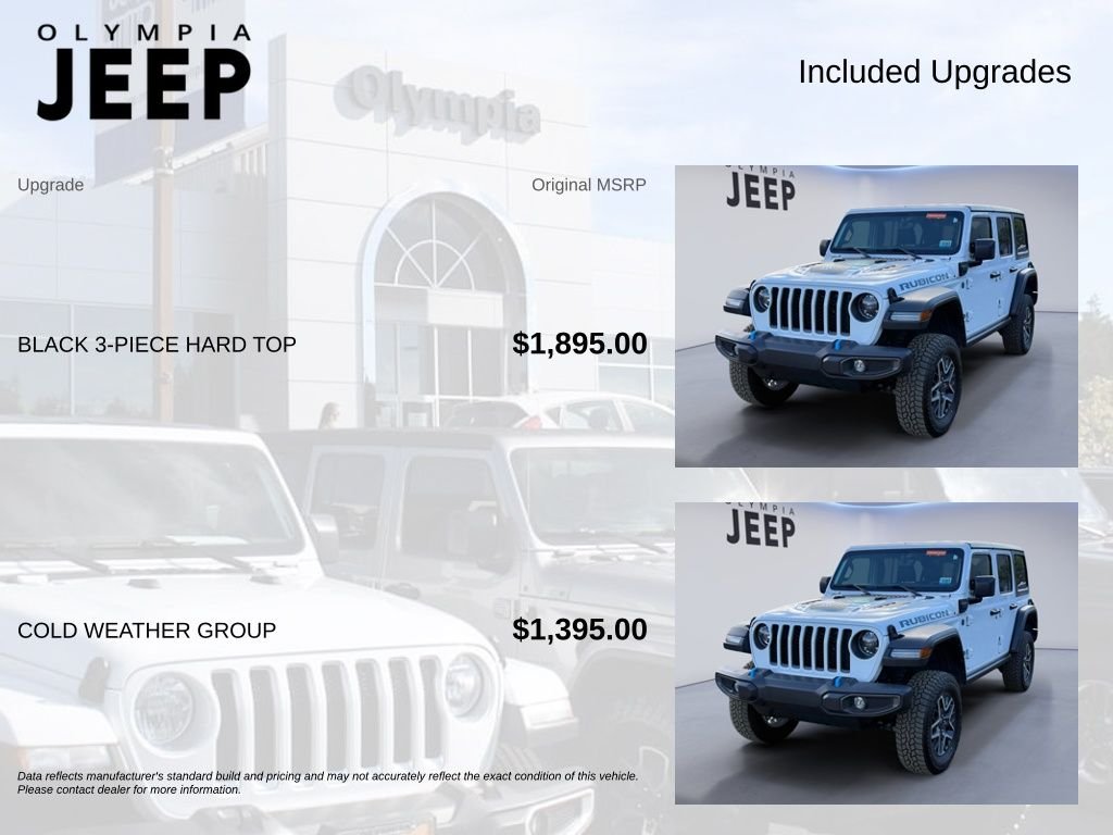 Used 2023 White Jeep Rubicon 4xe image 4