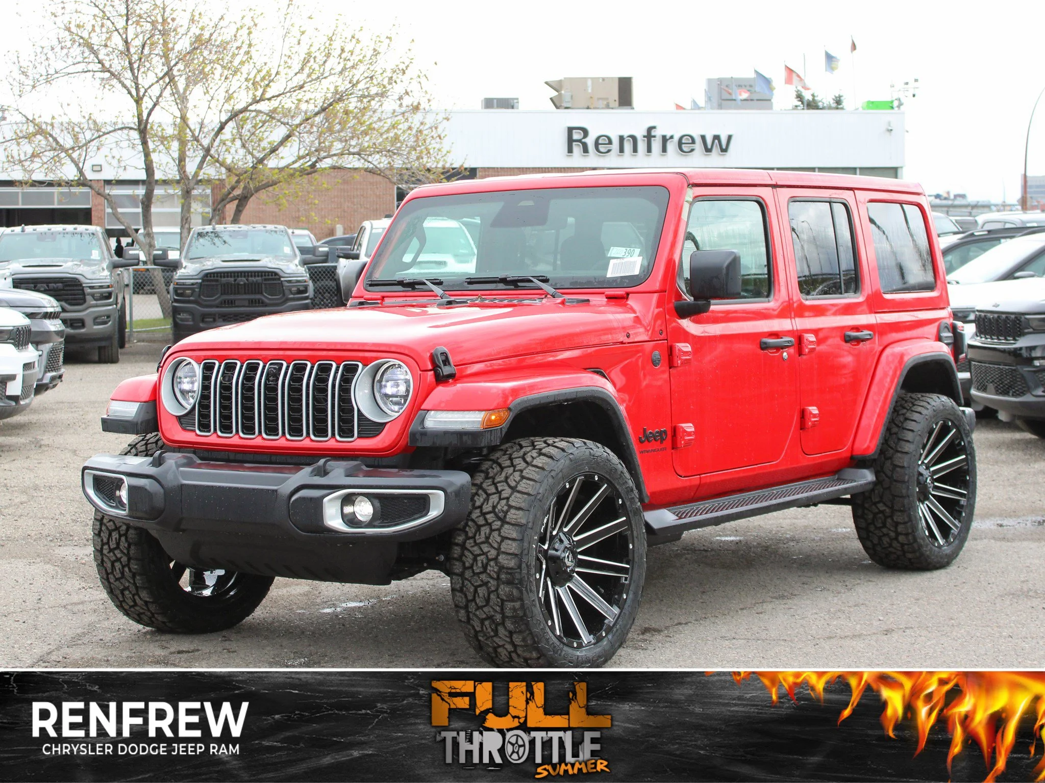 New 2026 Red Jeep Sahara* 4 Door 4x4, 22 Inch Fuel Wheels, 33 Inch Toyos image 1