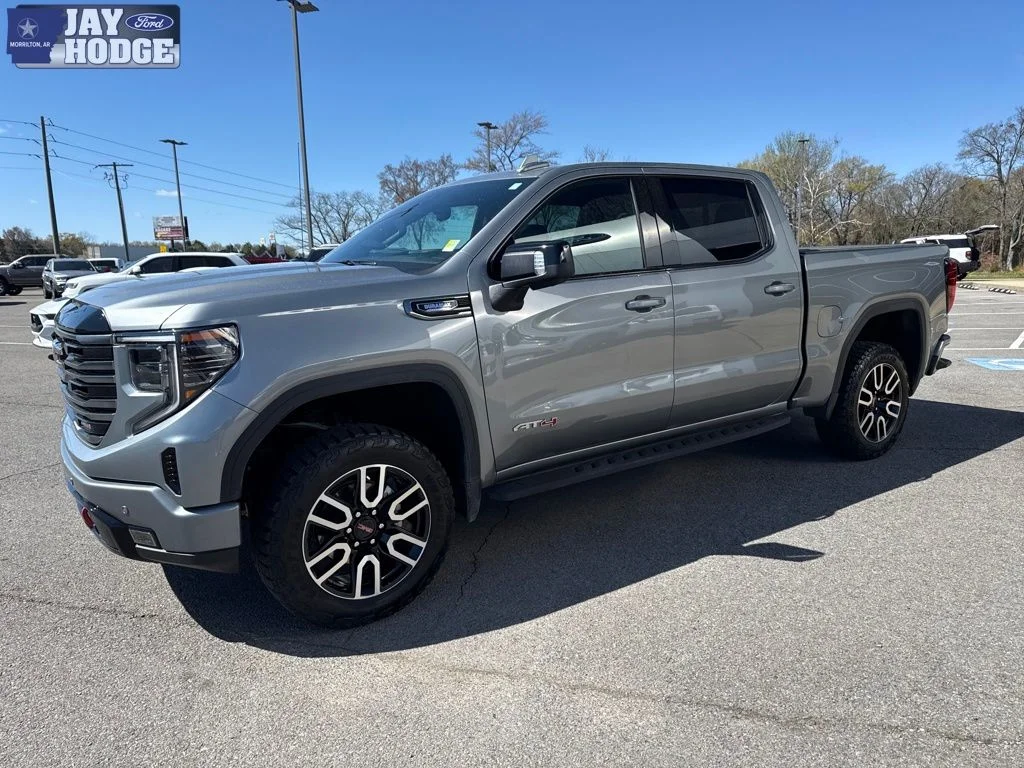 Certified 2025 GMC Sierra 1500 AT4 with VIN 3GTUUEE85SG288839 for sale in Little Rock