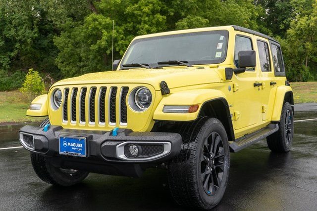Used 2023 Yellow Jeep Sahara 4xe image 2