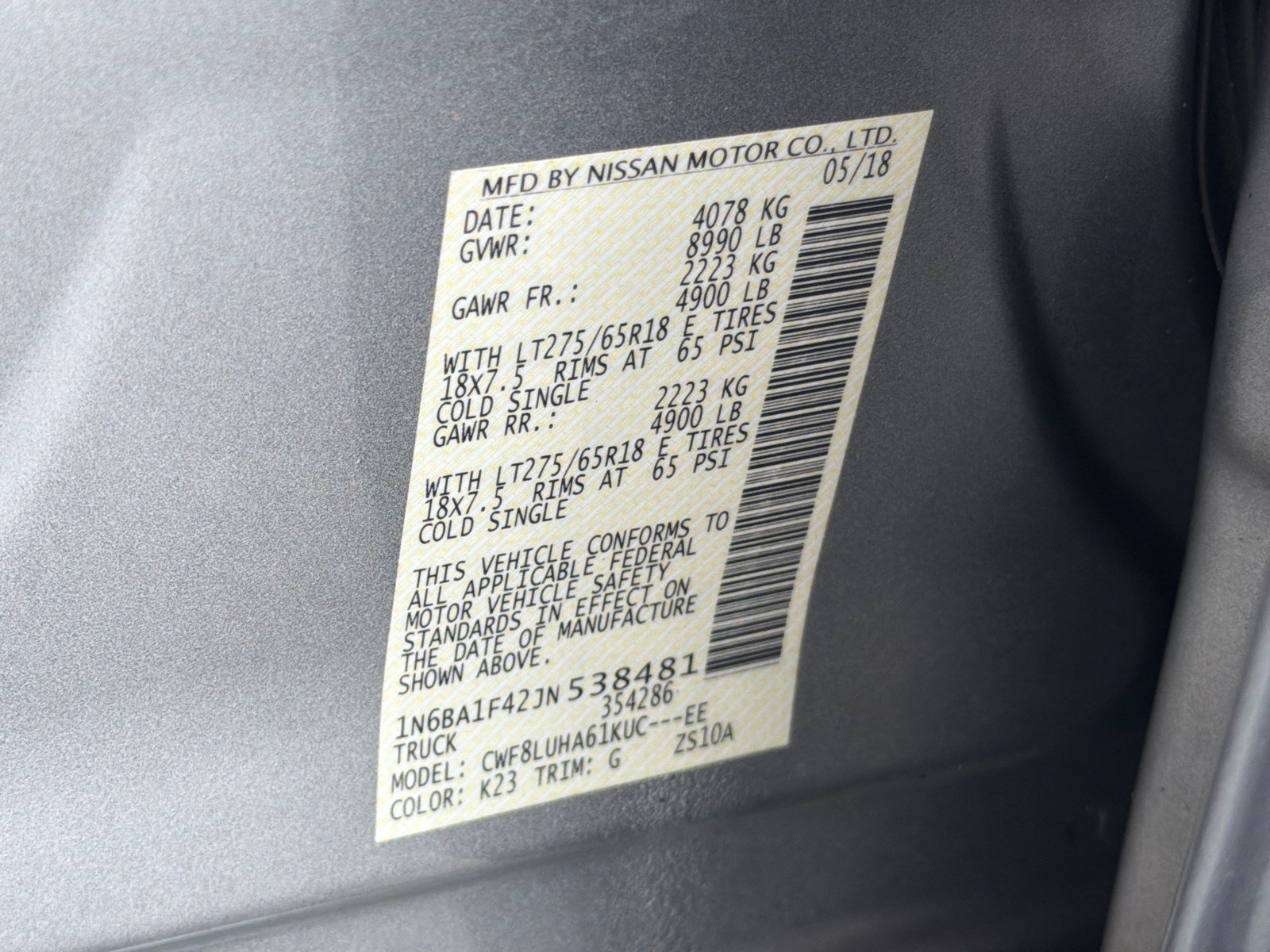 Used 2018 Brilliant Silver Nissan PRO-4X image 34