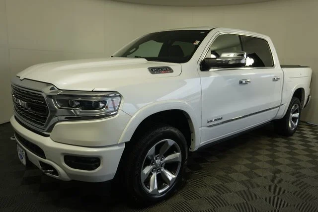 Used 2021 Ivory White Tri-Coat Pearlcoat Ram Limited image 7