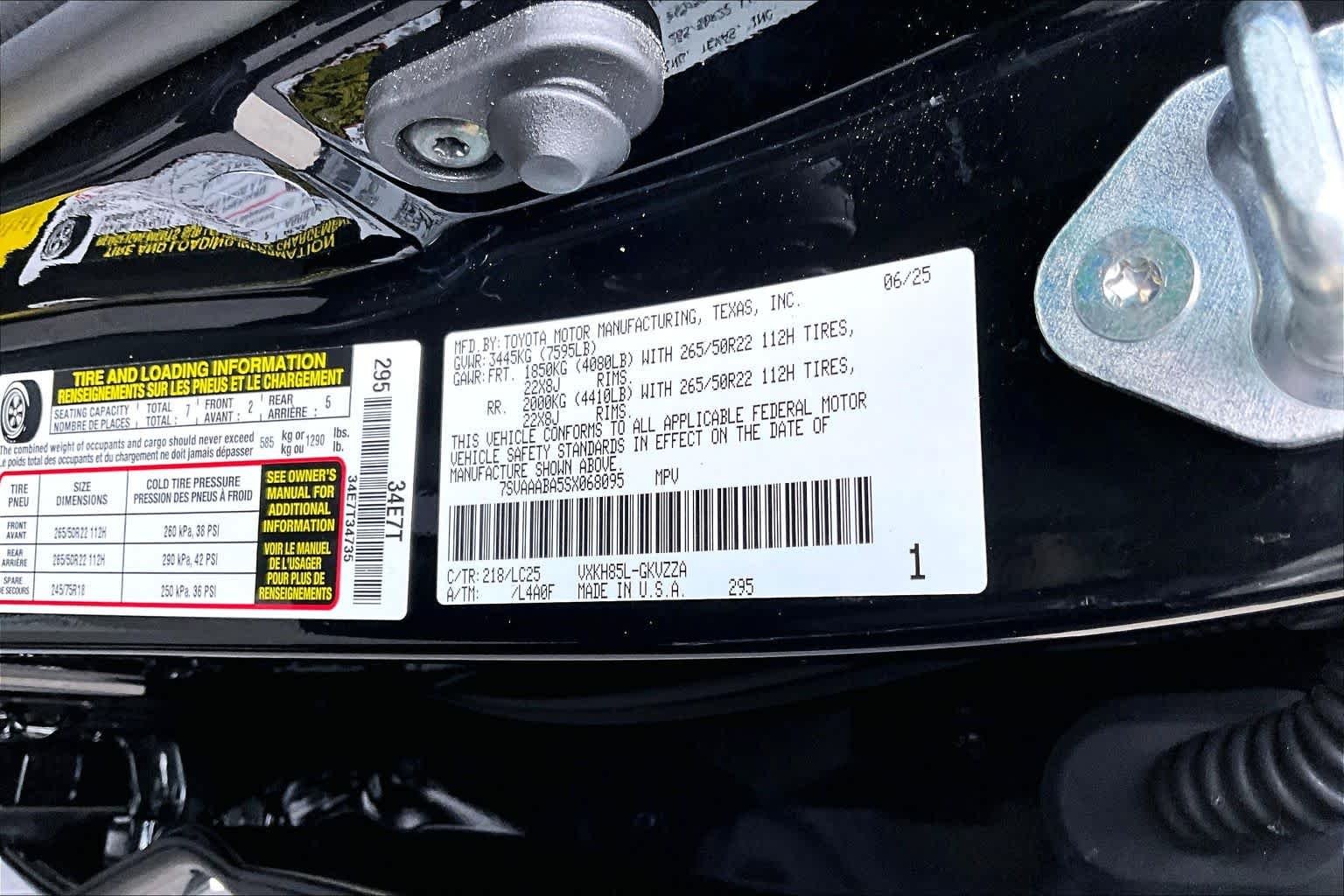 Used 2025 Midnight Black Metallic Toyota Capstone image 34