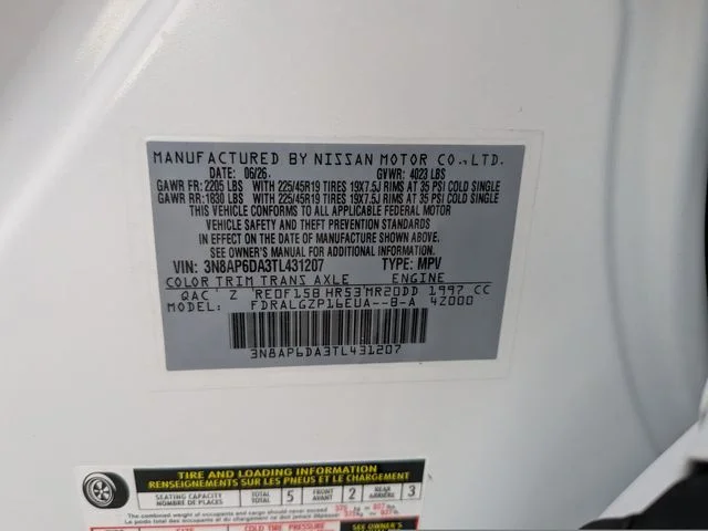New 2026 Aspen White TriCoat Nissan SR image 31