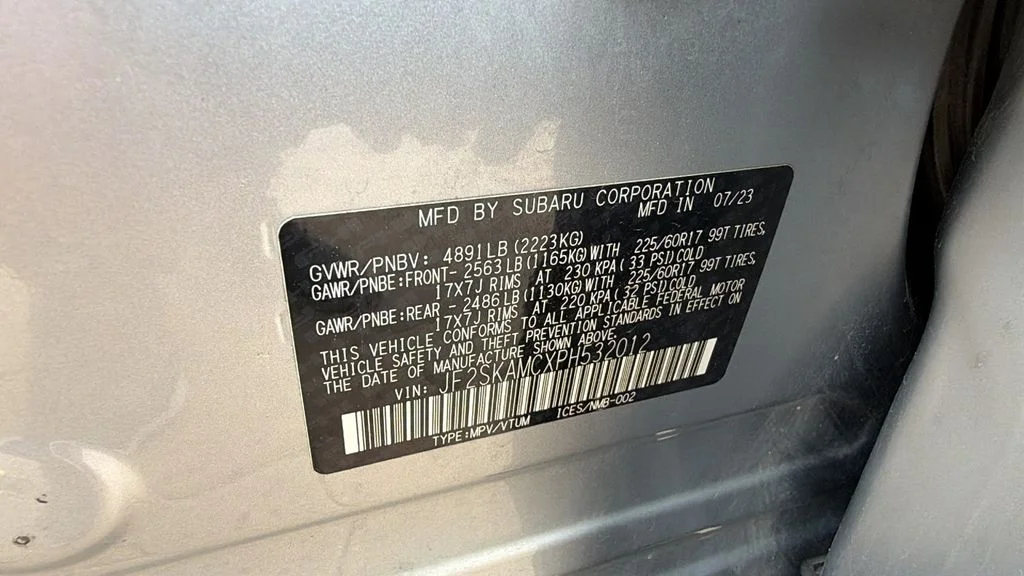 Certified Used 2023 Ice Silver Metallic Subaru Wilderness image 30