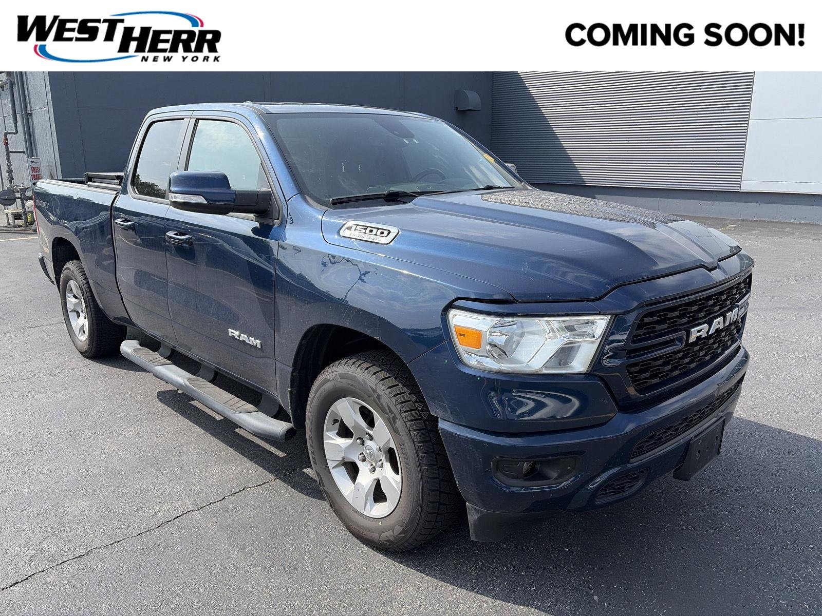 Used 2022 Patriot Blue Pearlcoat Ram Big Horn image 1