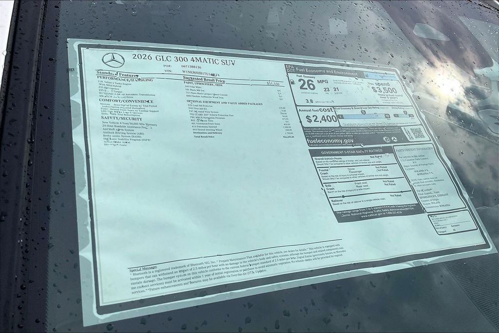 New 2026 Polar White Mercedes-Benz GLC 300 image 12