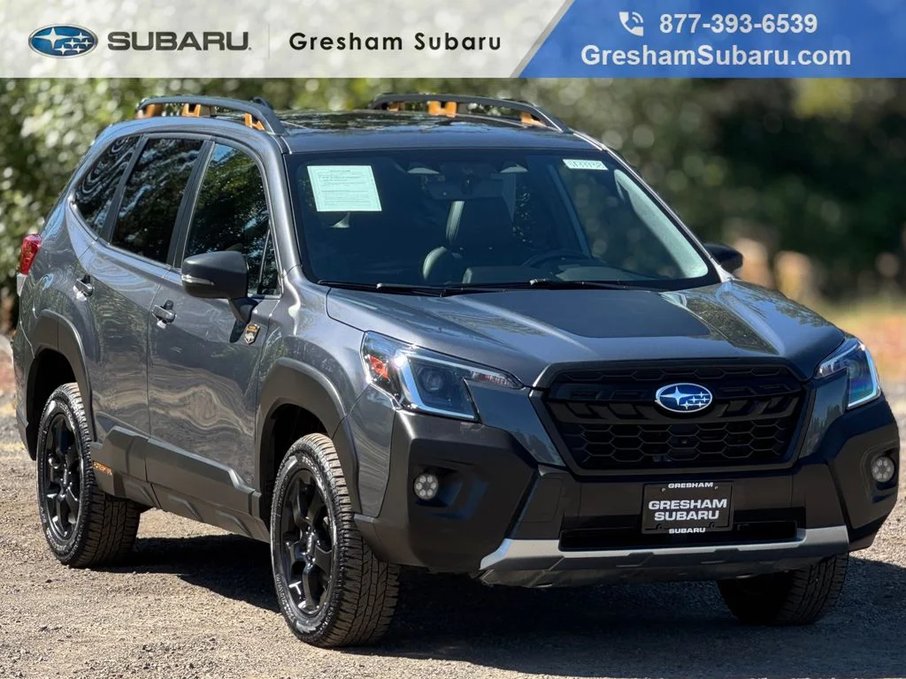 Used 2024 Magnetite Gray Metallic Subaru Wilderness image 1