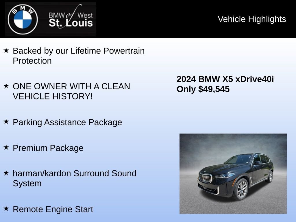 Used 2024 Black BMW xDrive40i image 8