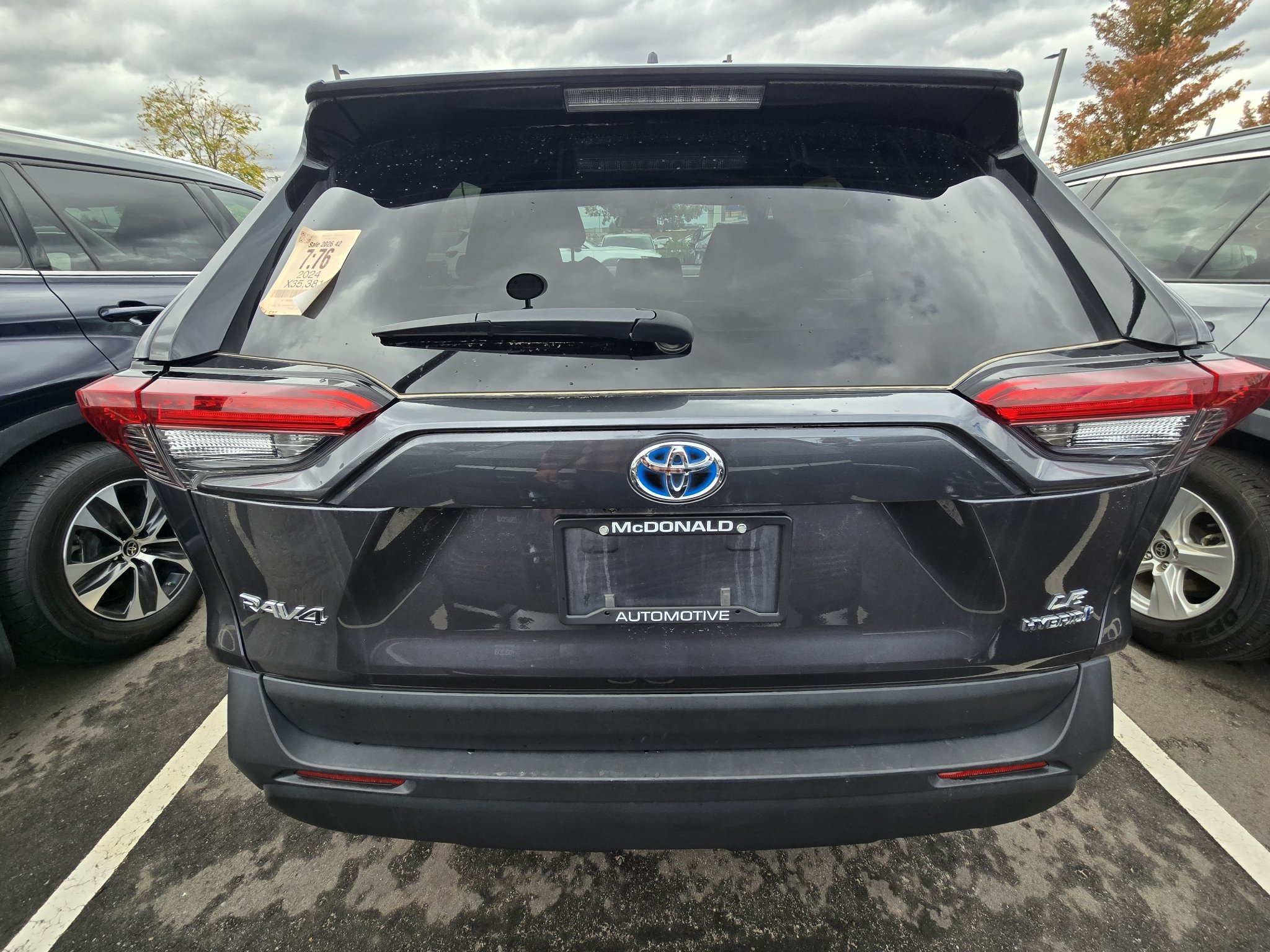 Used 2024 Magnetic Gray Metallic Toyota Hybrid LE image 3