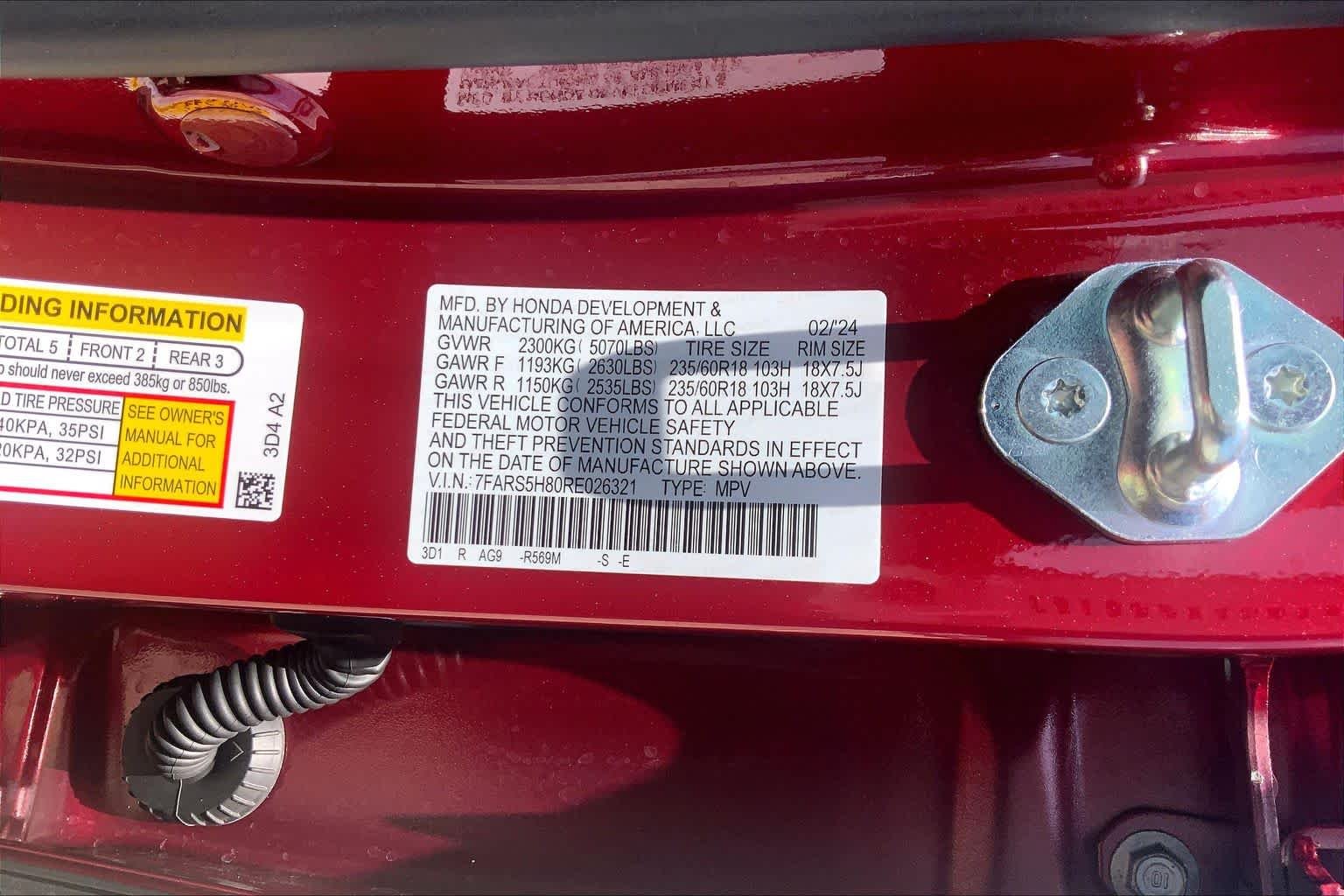 Used 2024 Radiant Red Metallic Honda Sport-L image 31