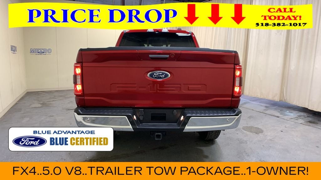 Certified Used 2021 Red Metallic Ford XLT image 4