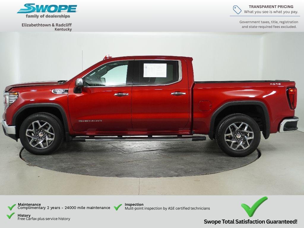 Used 2024 Volcanic Red Tintcoat GMC SLT image 6