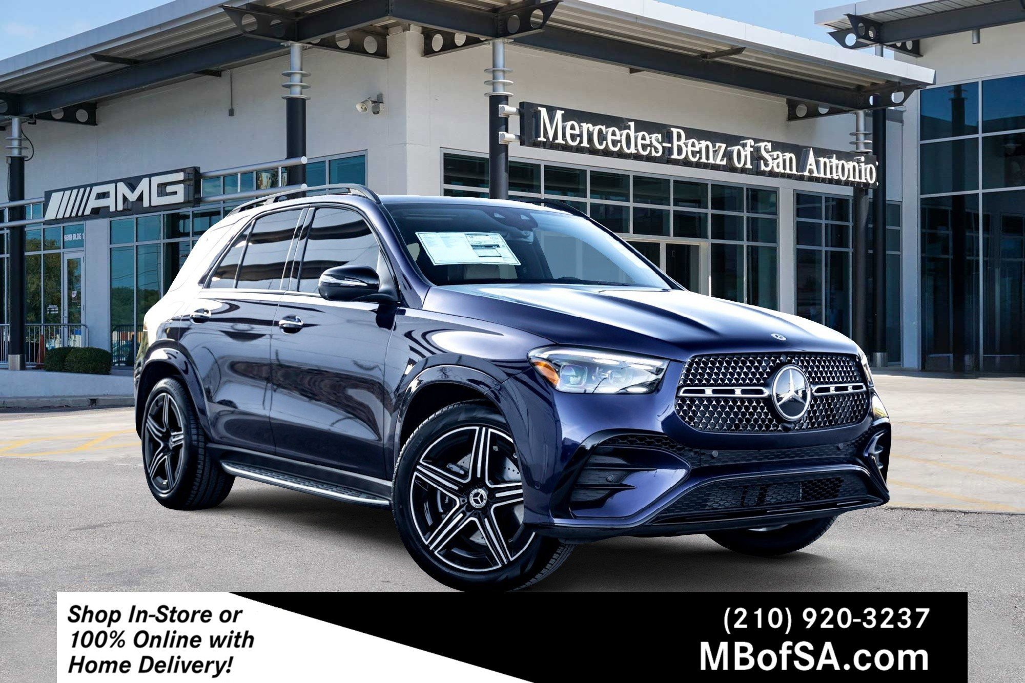 New 2026 MANUFAKTUR Mystic Blue Metallic Mercedes-Benz GLE 580 image 1
