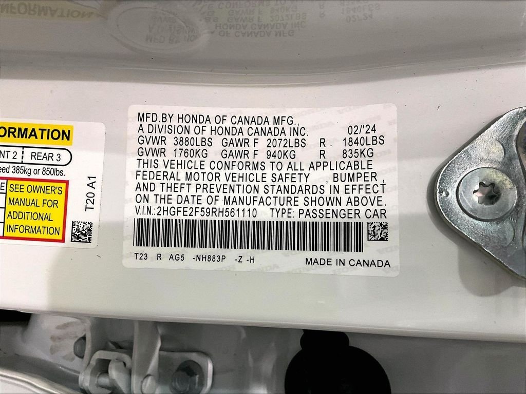 Used 2024 White Honda Sport image 33