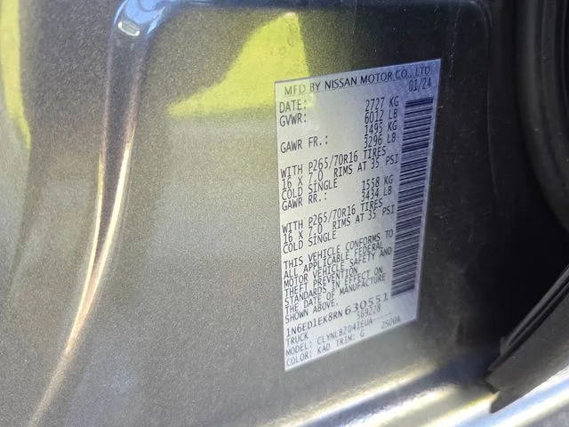 Used 2024 Gray Nissan SV image 6