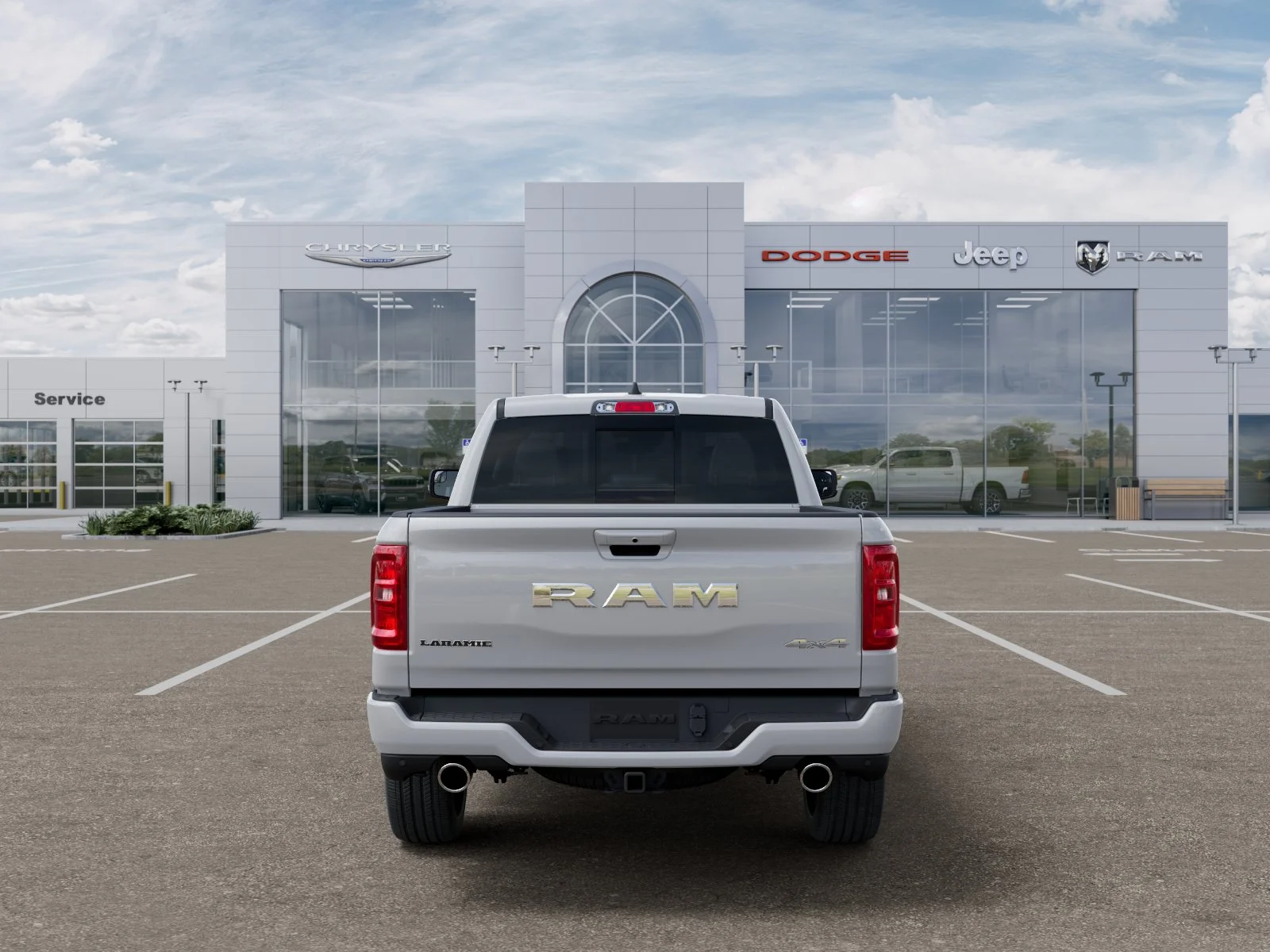 New 2026 Bright White Clear-Coat Exterior Paint RAM Laramie image 43