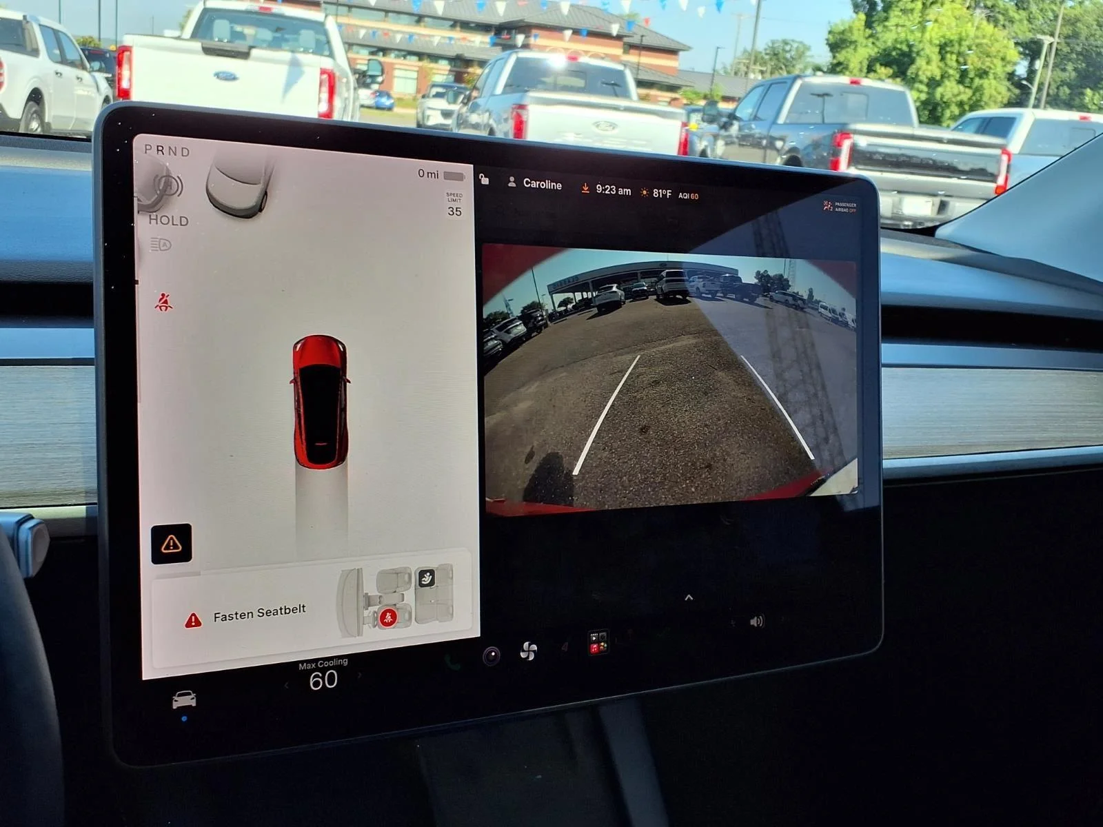 Used 2021 Red Multi-Coat Tesla Long Range image 4