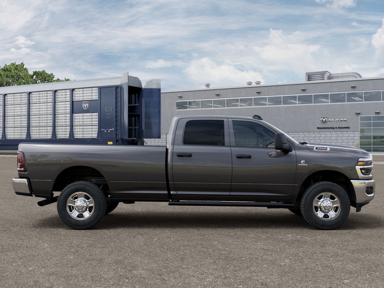 New 2027 Granite Crystal Metallic Clear-Coat Exterior Paint RAM TRADESMAN image 12