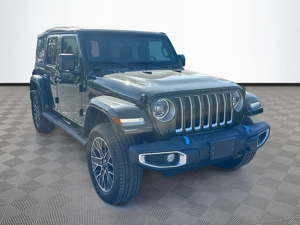 Used 2023 Green Jeep Sahara 4xe image 4