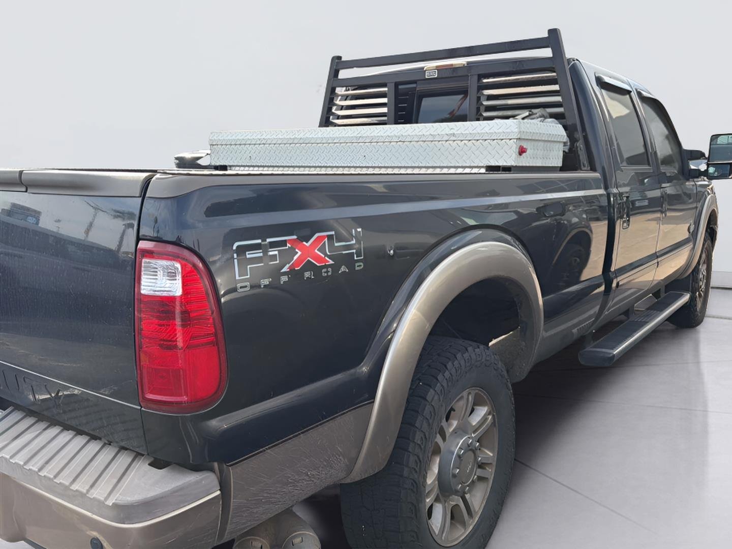 Used 2011 Tuxedo Black Metallic/Pale Adobe Metallic Ford King Ranch image 2