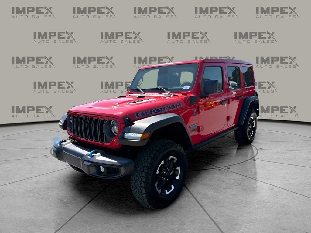 Used 2025 Red Jeep Rubicon 4xe image 1