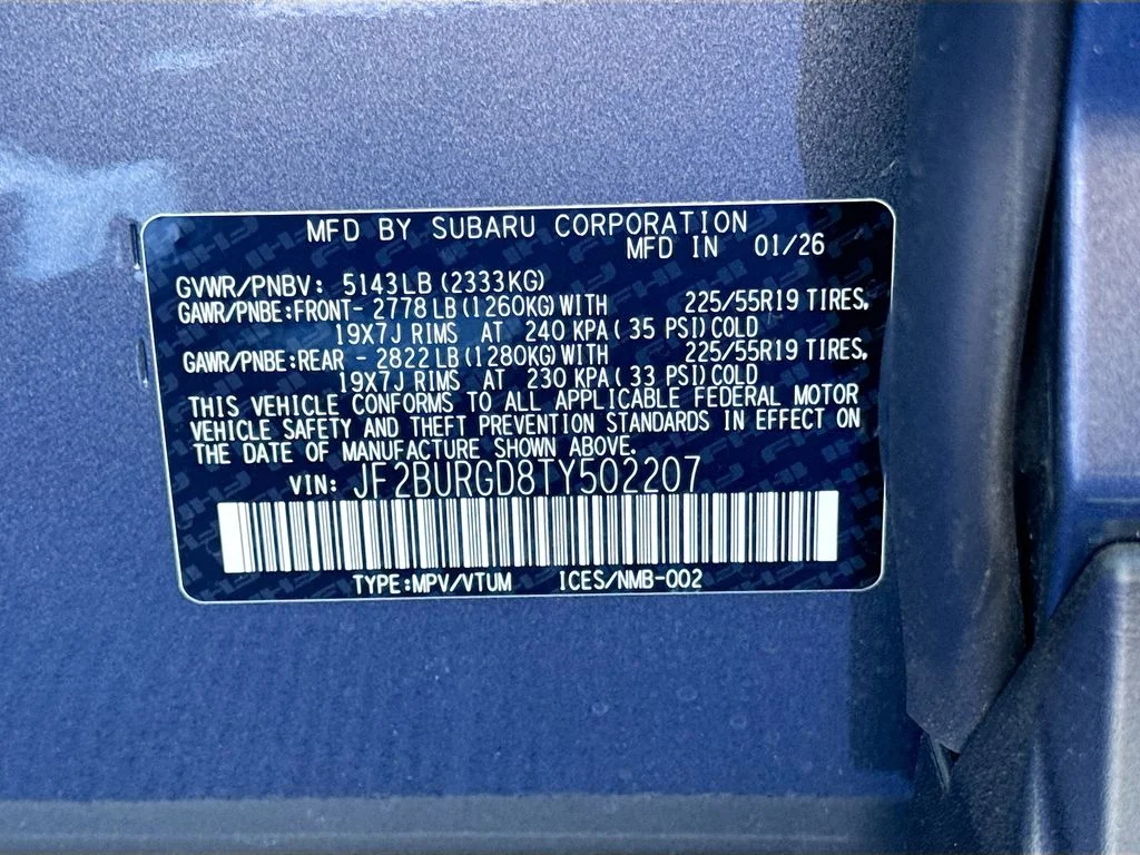 New 2026 MAGNETITE GRAY METALLIC Subaru Limited XT image 43