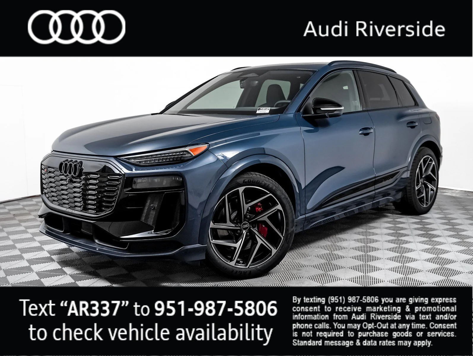 New 2027 Plasma Blue Metallic Audi Premium Plus image 1