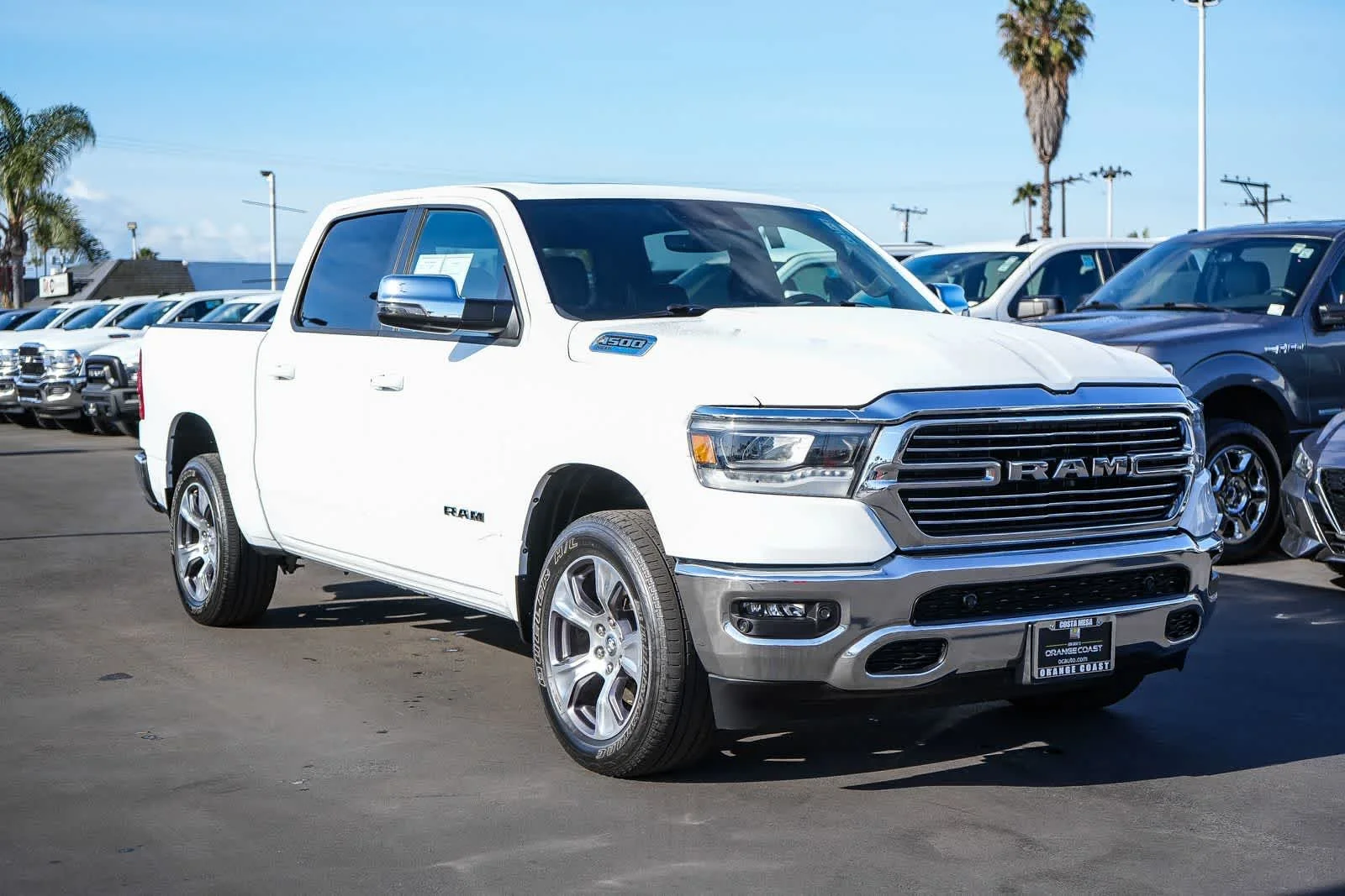 Used 2024 Bright White Clearcoat Ram Laramie image 3