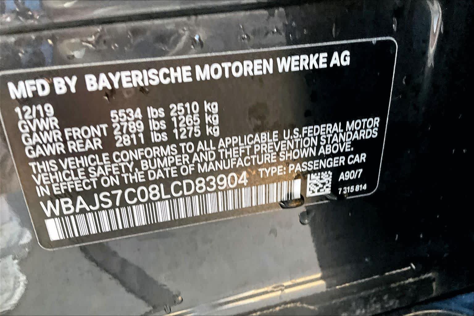 Used 2020 Dark Graphite Metallic BMW M550i xDrive image 34