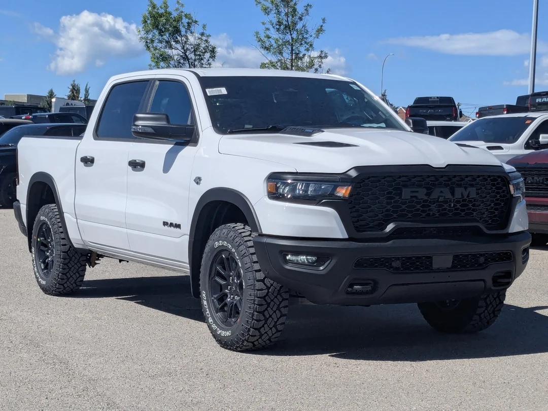 New 2026 White RAM Rebel - - 4x4 - 5.7L HEMI V8 - Customer Preferred Pkg 27W - Trailer Brake Control & More! image 2