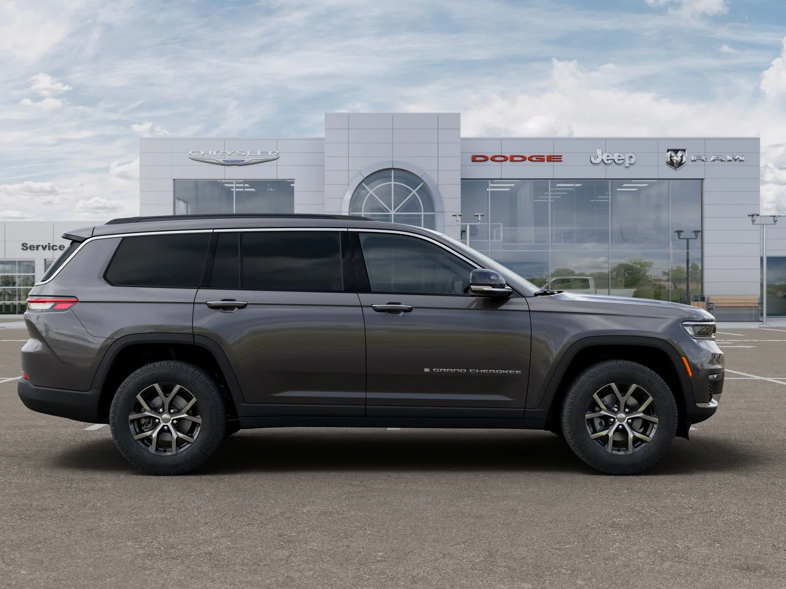 New 2025 Baltic Gray Metallic Clear-Coat Exterior Paint Jeep Limited image 48