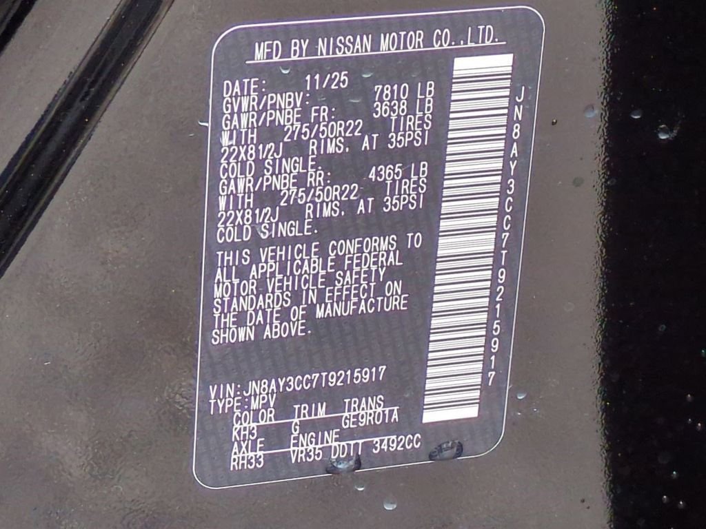 New 2026 Super Black Nissan Platinum Reserve image 33