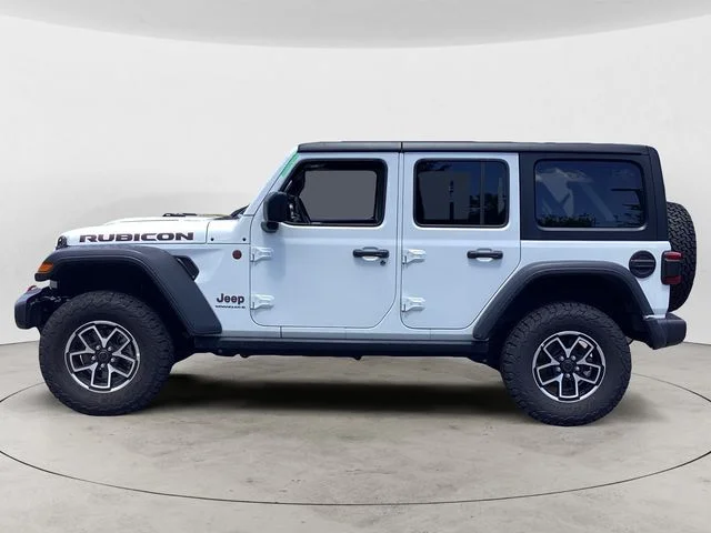 Used 2025 Bright White Clearcoat Jeep Rubicon image 2