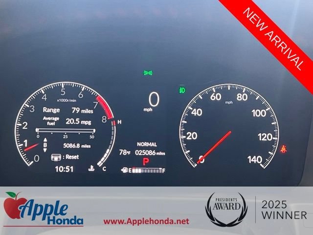 Used 2025 Platinum White Pearl Honda AWD BLACK EDITION image 54