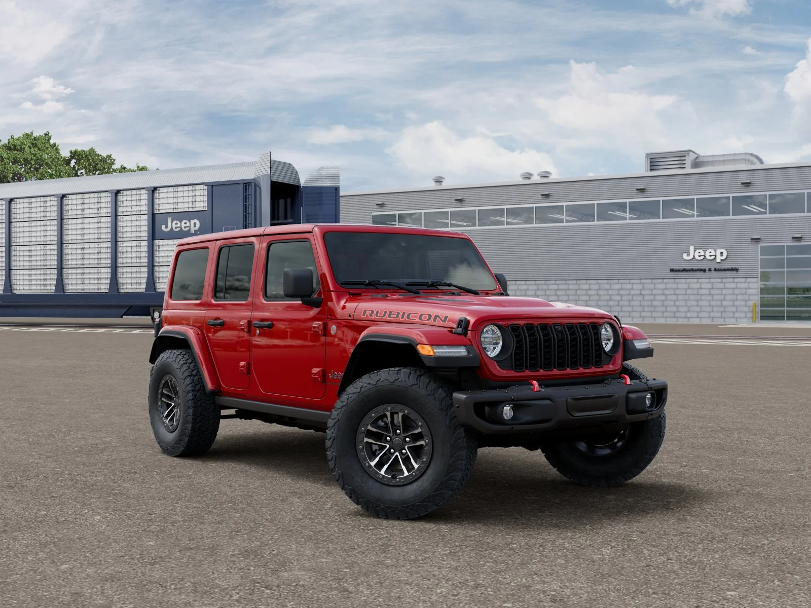 New 2027 Firecracker Red Clear-Coat Paint Jeep Rubicon image 3