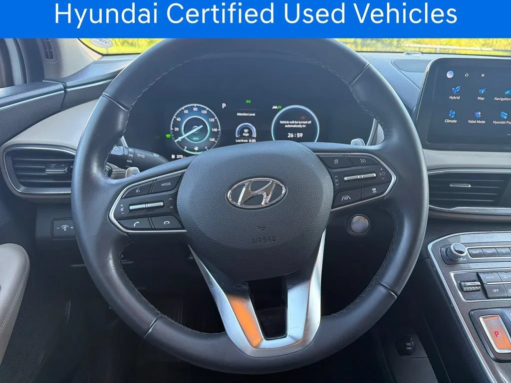 Certified Pre-Owned 2023 Hyundai Santa Fe Hybrid Blue
