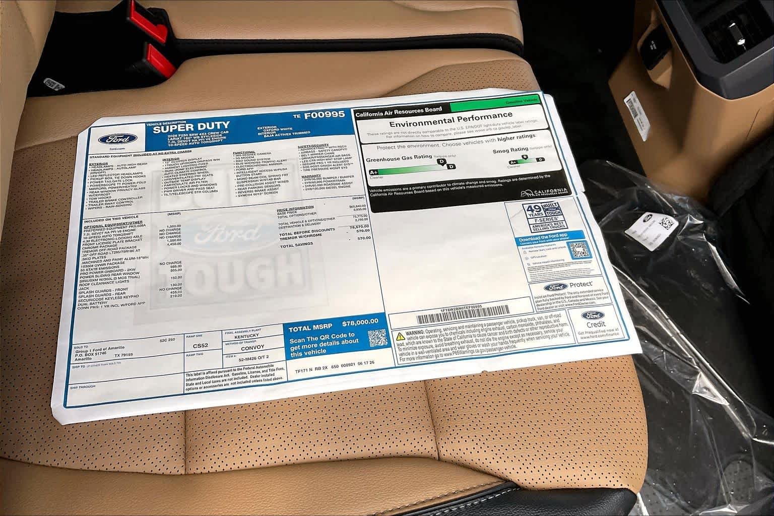 New 2026 Oxford White Ford F-250® Lariat® image 19