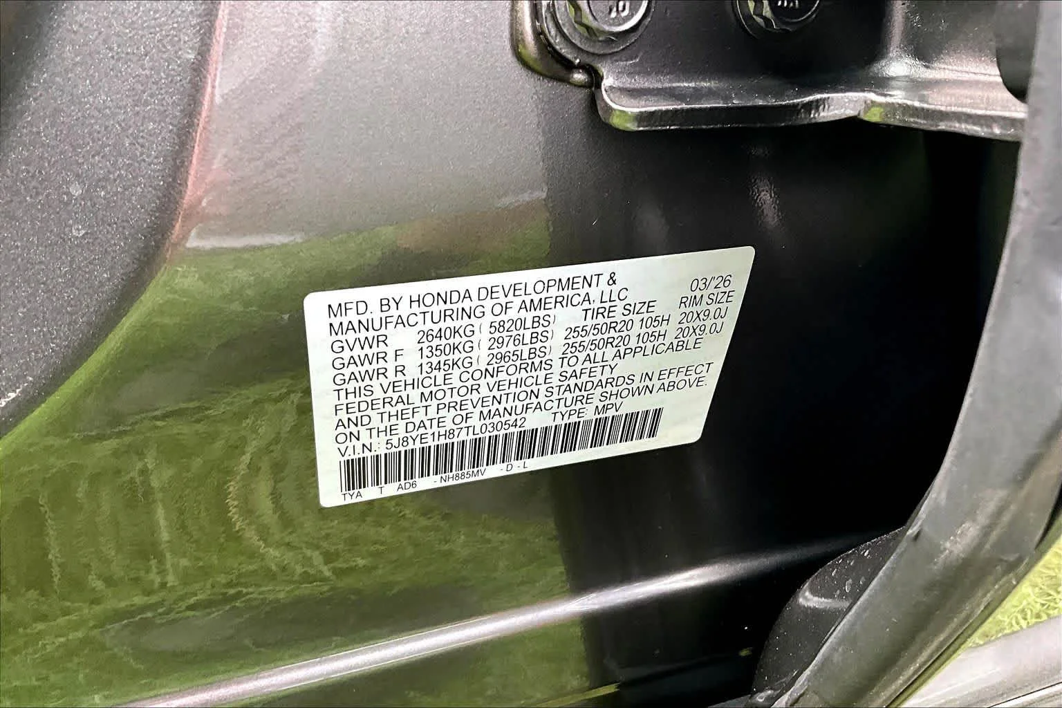 New 2026 Liquid Carbon Metallic Acura w/Advance Package image 23