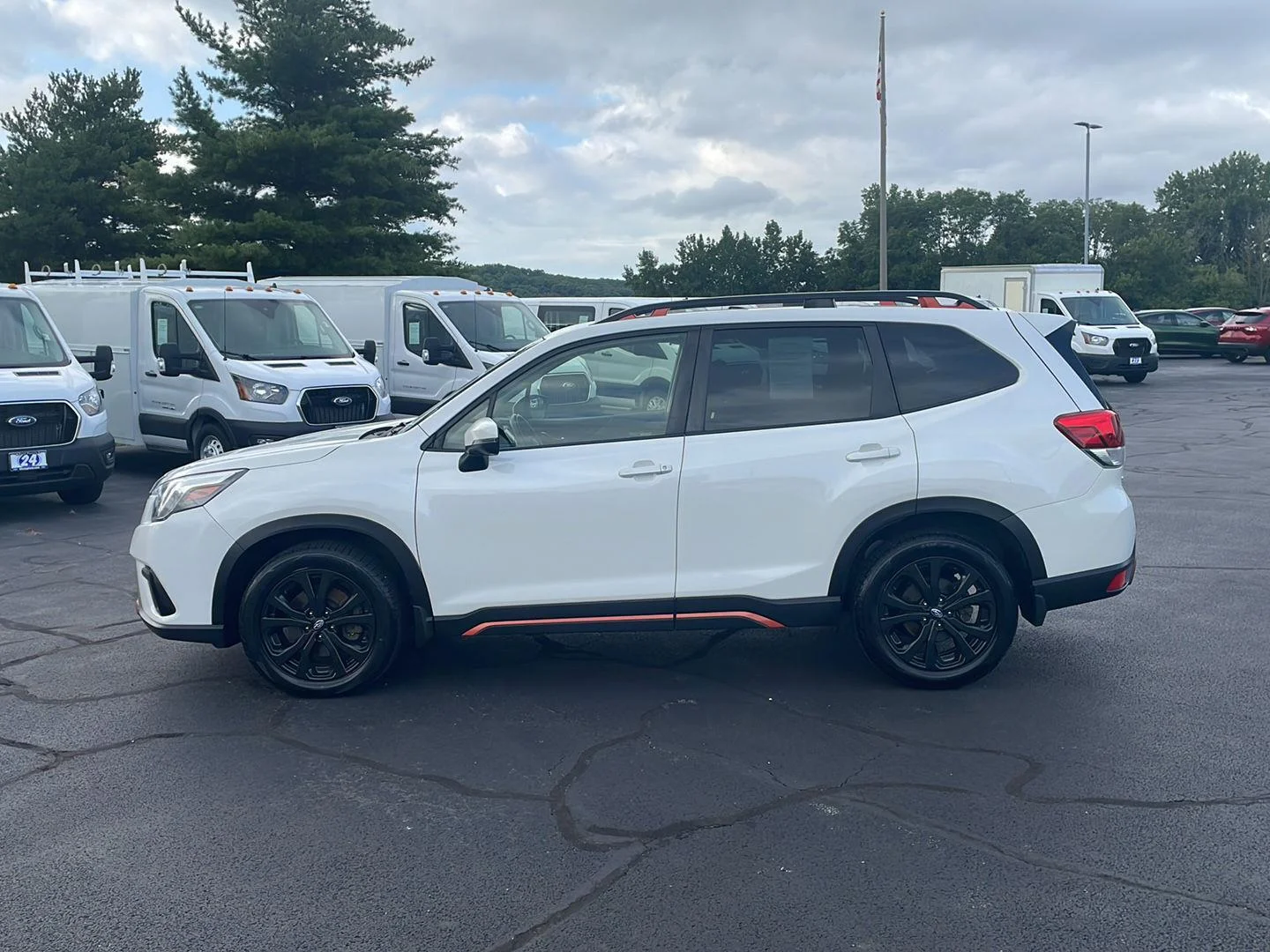 Used 2023 Crystal White Pearl Subaru Sport image 2