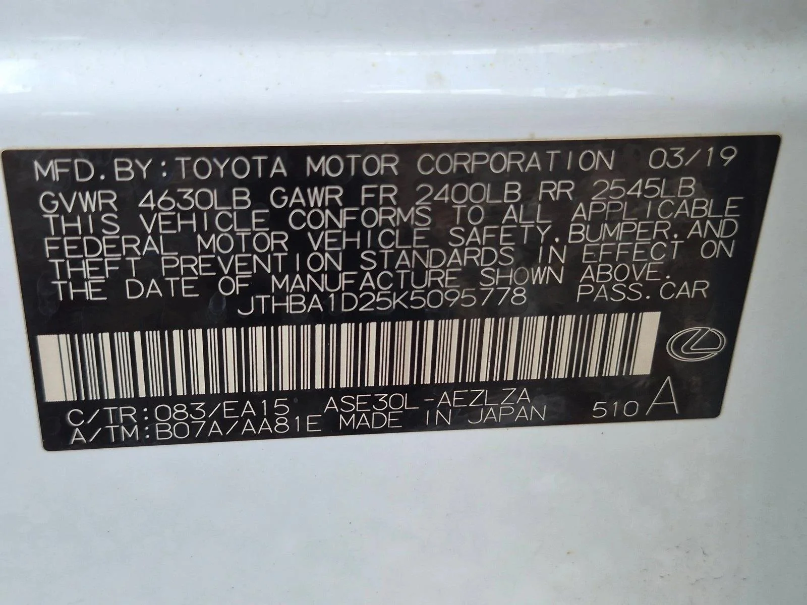 Used 2019 Ultra White Lexus IS 300 F SPORT image 15