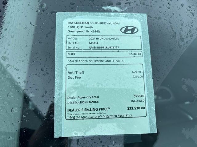 Used 2024 Hyundai IONIQ 5 SEL with VIN KM8KNDDF1RU278777 for sale in Greenwood, IN
